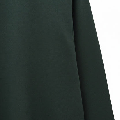 Long Sleeve Crew Neck T Shirt - Hunter Green - Texture Close Up