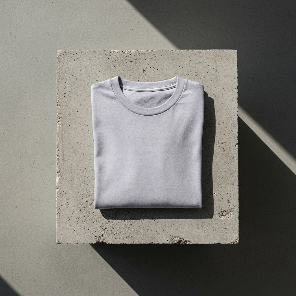 Long Sleeve Crew Neck T Shirt - Lavender Gray - Lifestyle Inspiration