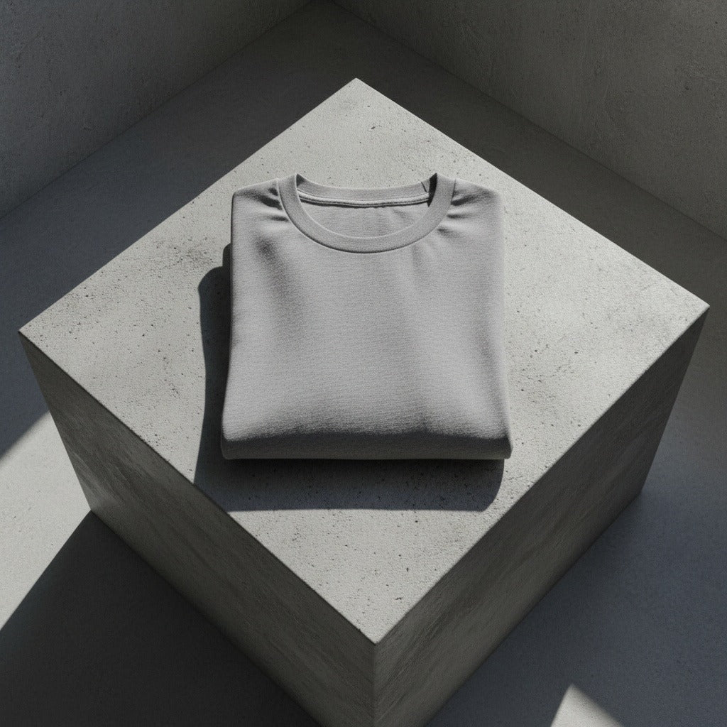 Long Sleeve Crew Neck T Shirt - Ash Gray - Lifestyle Inspiration