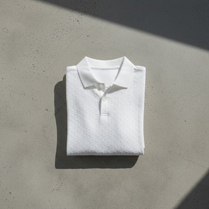 Long Sleeve Textured Shirt - Snow - Lifestyle Inspiration