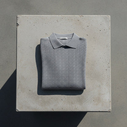 Long Sleeve Textured Shirt - Stone - Lifestyle Inspiration