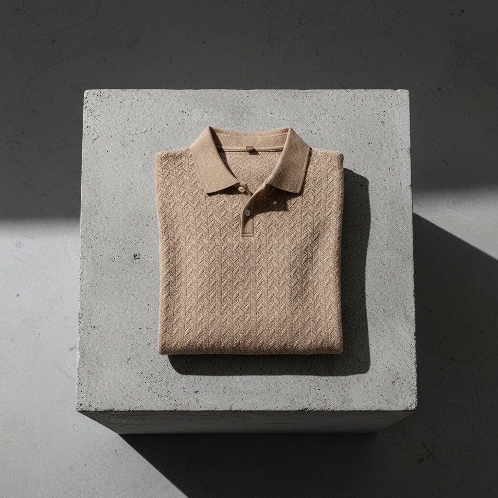 Long Sleeve Textured Shirt - Fawn - Lifestyle Inspiration