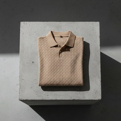 Long Sleeve Textured Shirt - Fawn - Lifestyle Inspiration