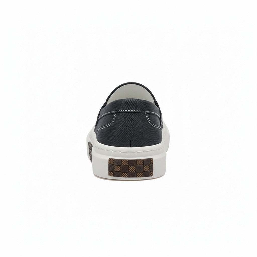 Low Slip On Shoes - Charcoal - Fabric Detail