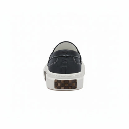 Low Slip On Shoes - Charcoal - Fabric Detail