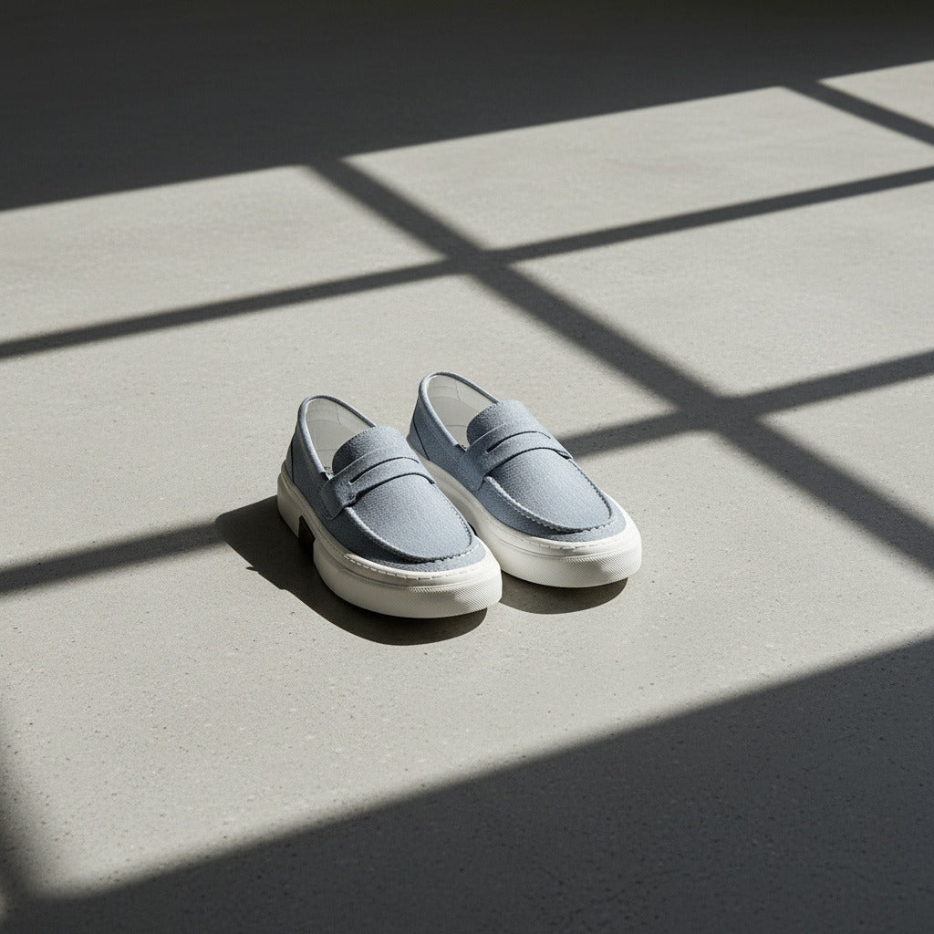 Low Slip On Shoes - Denim Blue - Lifestyle Inspiration