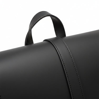 Men's Backpack for Work - Chestnut Brown - Texture Close Up