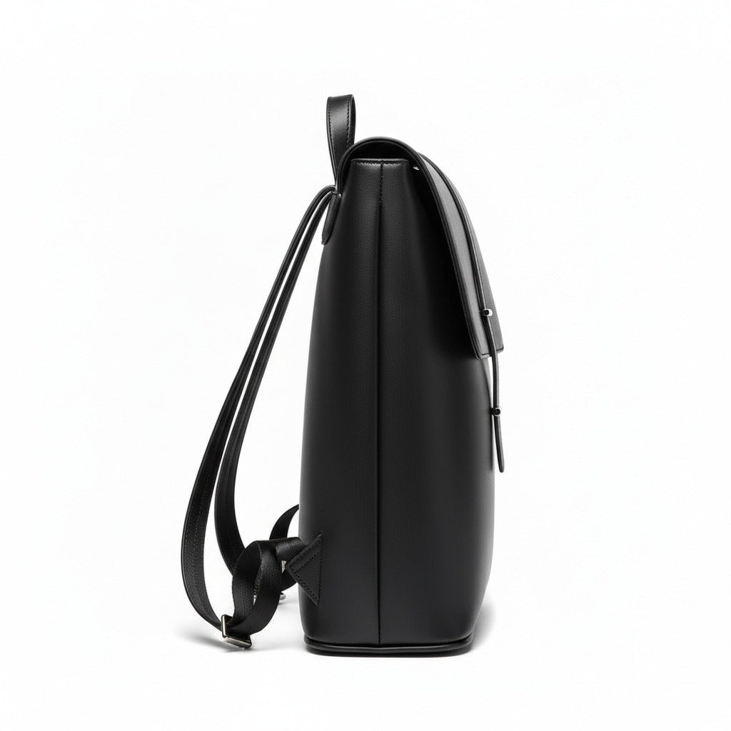 Men's Backpack for Work - Midnight Black - Fabric Detail