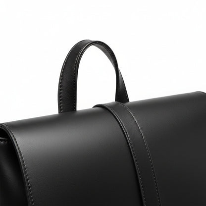 Men's Backpack for Work - Midnight Black - Texture Close Up