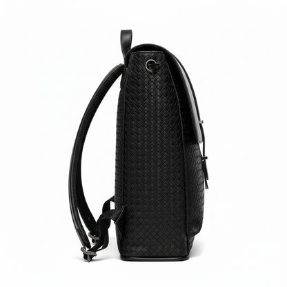 Men's Backpack for Work - Raven Black - Fabric Detail