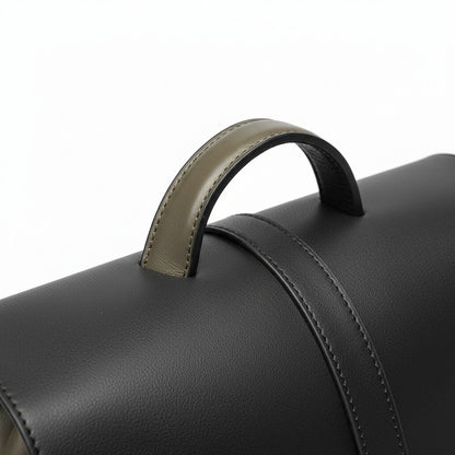 Men's Backpack for Work - Olive Green - Texture Close Up