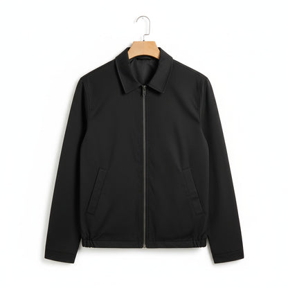 Mens Black Harrington Jacket