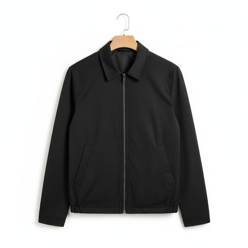 Mens Black Harrington Jacket