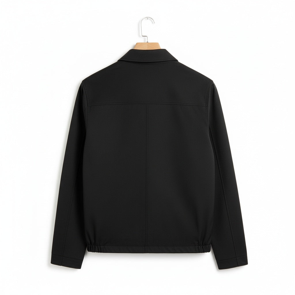 Mens Black Harrington Jacket