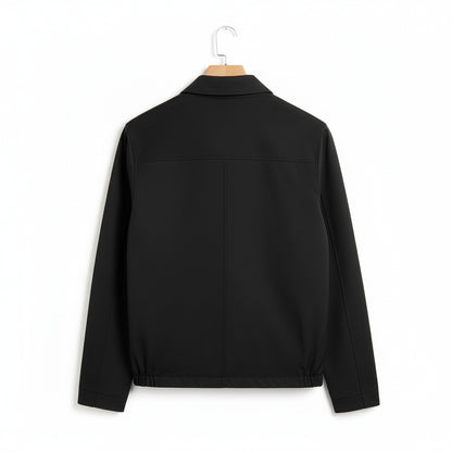 Mens Black Harrington Jacket
