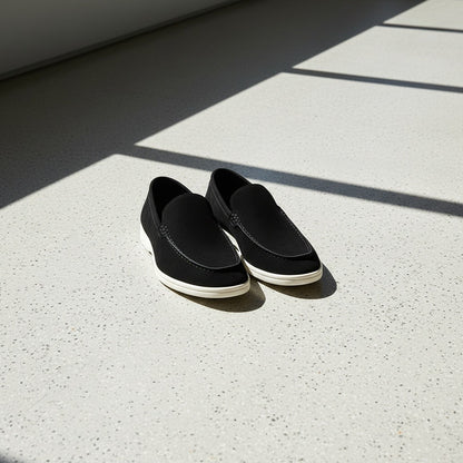 Mens Black Suede Loafers - Black - Lifestyle Inspiration