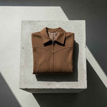 Mens Brown Harrington Jacket - Brown - Lifestyle Inspiration