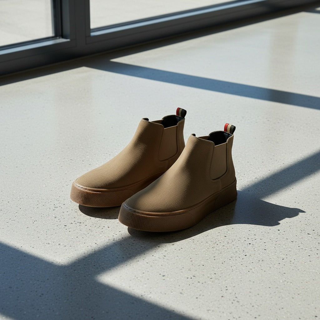 Mens Brown Slip On Shoes - Brown - Lifestyle Inspiration