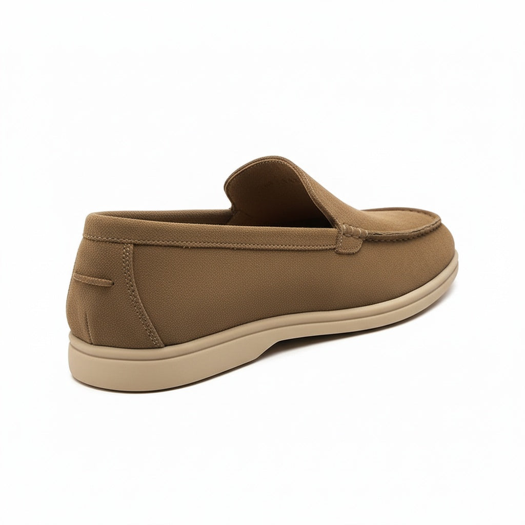 Mens Brown Suede Loafers