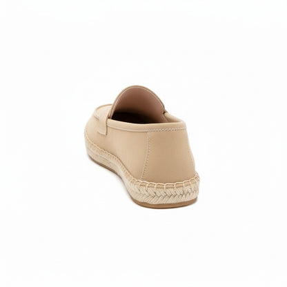 Mens Espadrille Shoes - Sandstone - Fabric Detail