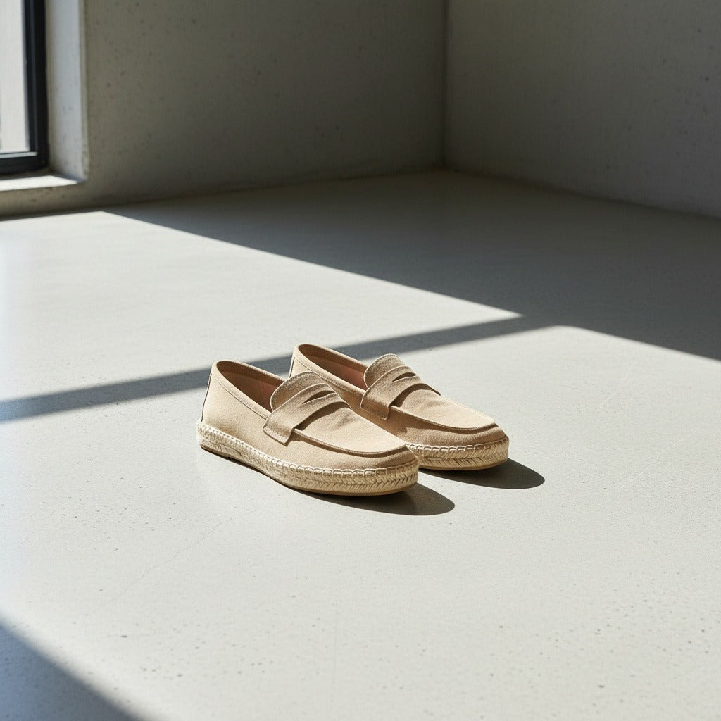 Mens Espadrille Shoes - Sandstone - Lifestyle Inspiration