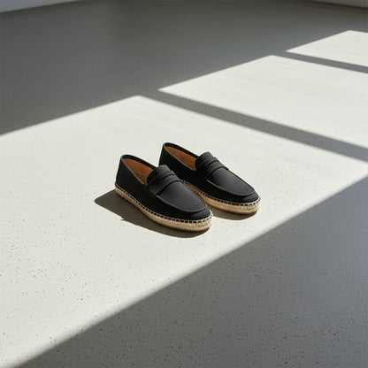 Mens Espadrille Shoes - Charcoal - Lifestyle Inspiration
