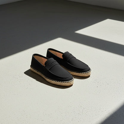 Mens Espadrille Shoes - Black - Lifestyle Inspiration