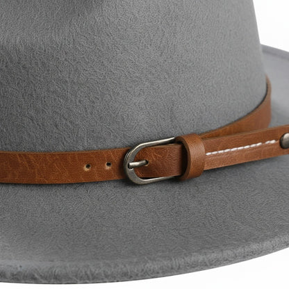 Mens Felt Hat - Slate Gray - Texture Close Up