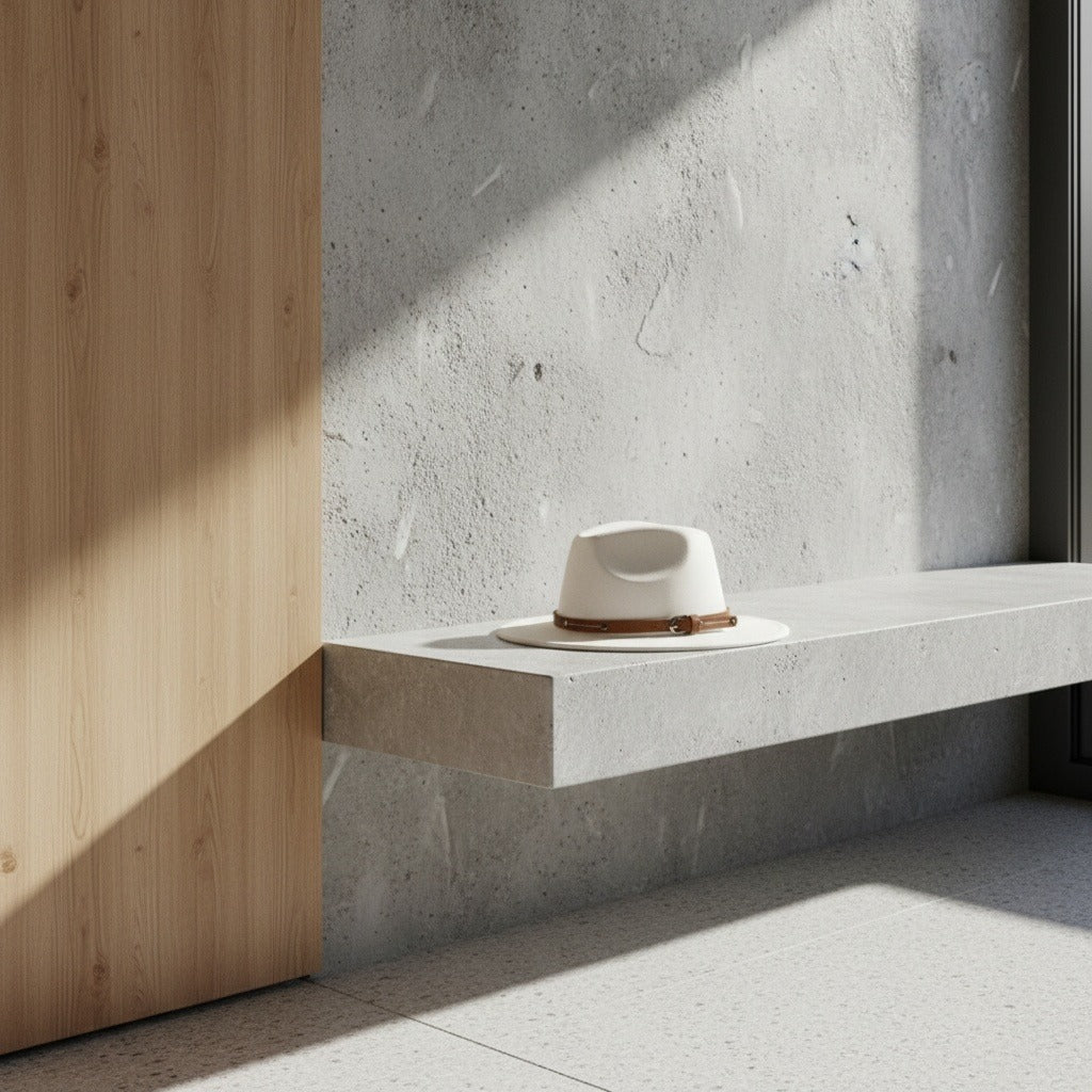 Mens Felt Hat - Off-White - Lifestyle Inspiration