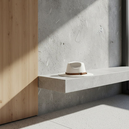 Mens Felt Hat - Off-White - Lifestyle Inspiration