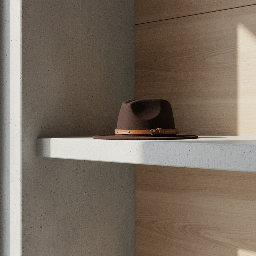 Mens Felt Hat - Espresso Brown - Lifestyle Inspiration