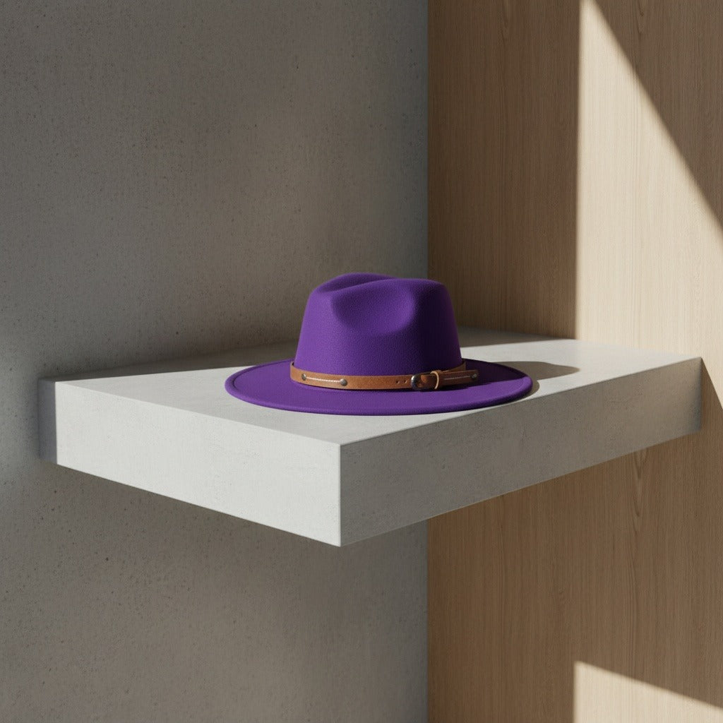 Mens Felt Hat - Purple - Lifestyle Inspiration