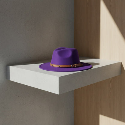 Mens Felt Hat - Purple - Lifestyle Inspiration