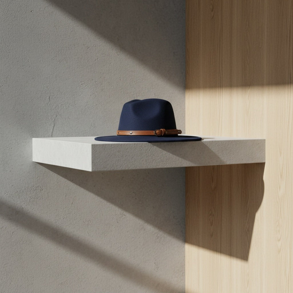 Mens Felt Hat - Deep Navy - Lifestyle Inspiration