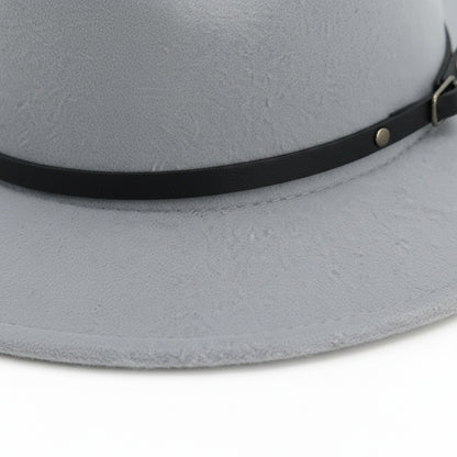 Mens Gatsby Hat - Silver Gray - Texture Close Up