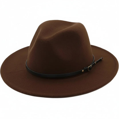 Mens Gatsby Hat - Chocolate Brown - Front View