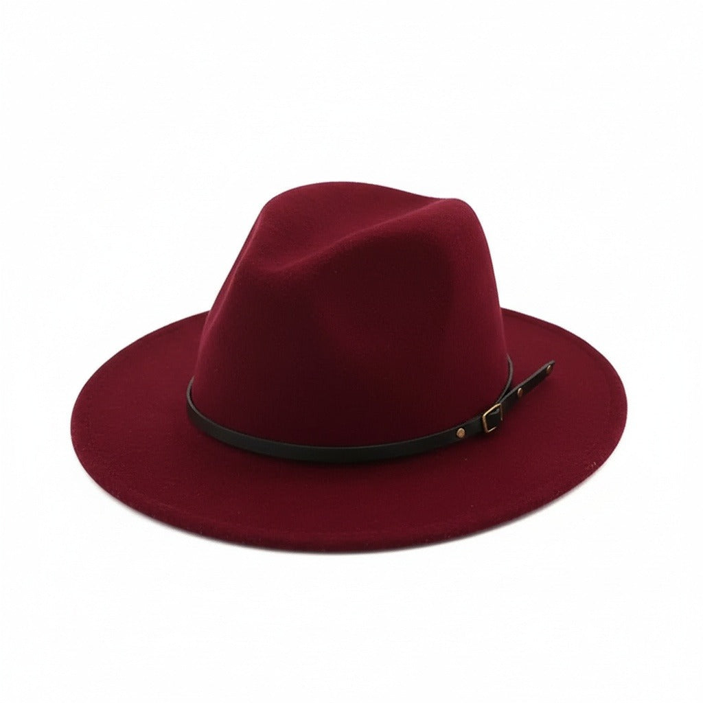 Mens Gatsby Hat - Burgundy - Front View
