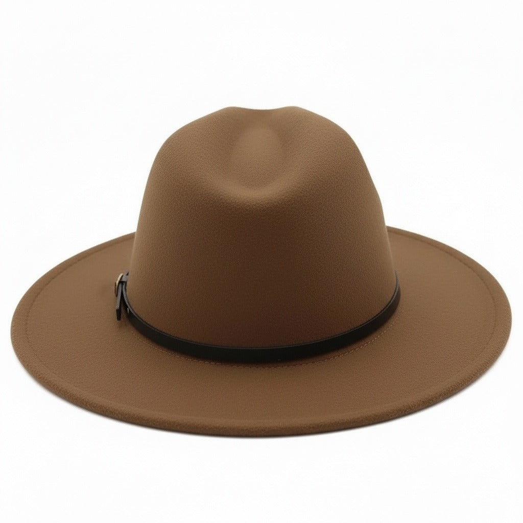 Mens Gatsby Hat - Hazel Brown - Fabric Detail