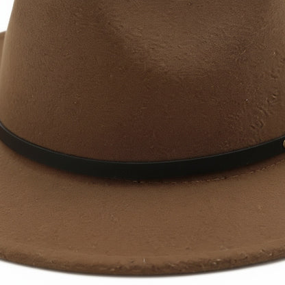 Mens Gatsby Hat - Hazel Brown - Texture Close Up