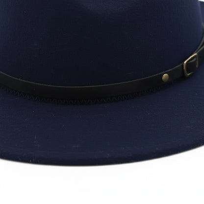 Mens Gatsby Hat - Navy Blue - Texture Close Up
