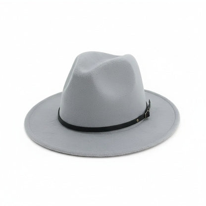Mens Gatsby Hat - Silver Gray - Front View