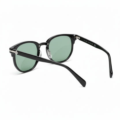 Men's Green Tinted Sunglasses - Green - Fabric Detail