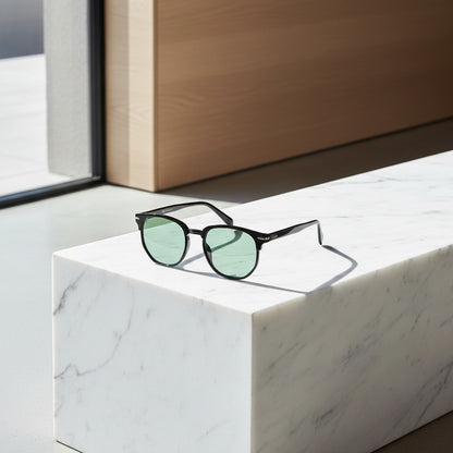 Men's Green Tinted Sunglasses - Green - Lifestyle Inspiration