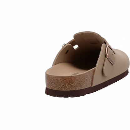 Men's Leather Sandals - Stone - Fabric Detail