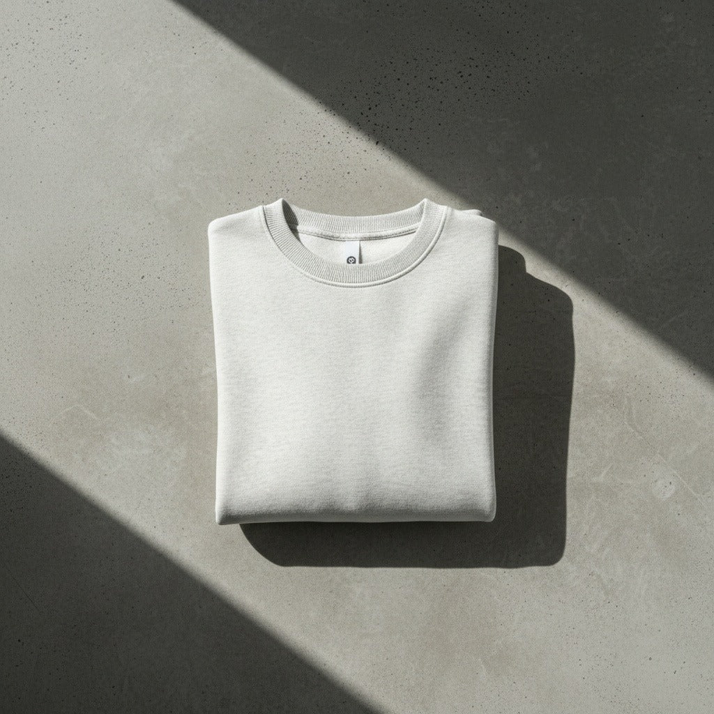 Mens Light Grey Crew Neck Sweater - Light Grey - Lifestyle Inspiration