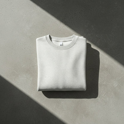 Mens Light Grey Crew Neck Sweater - Light Grey - Lifestyle Inspiration