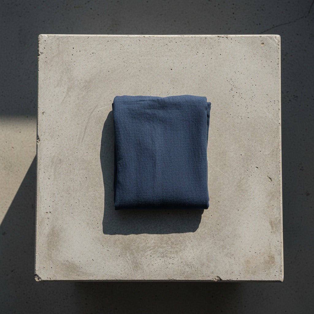 Mens Navy Linen Trousers - Navy - Lifestyle Inspiration