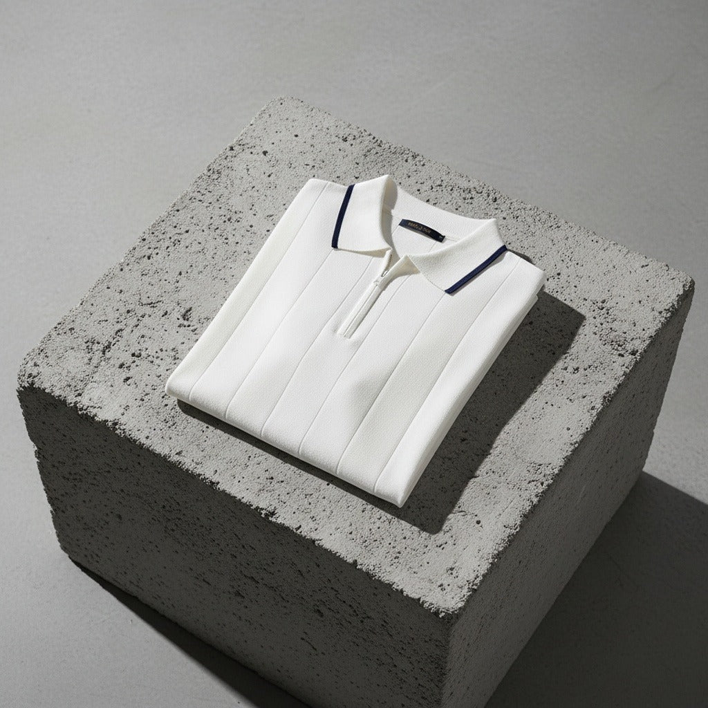 Men's Polo Short Sleeve - Crisp White - Lifestyle Inspiration