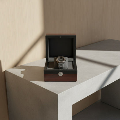 Mens Stainless Steel Watch - Gunmetal Gray - Lifestyle Inspiration