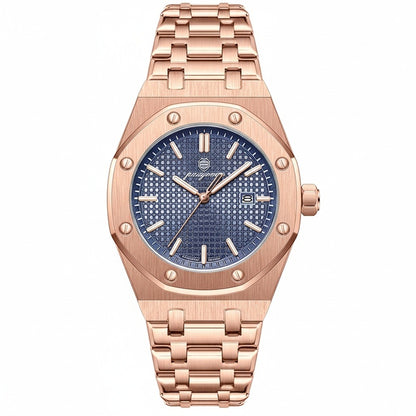 Mens Stainless Steel Watch - Copper Bronze - Front View